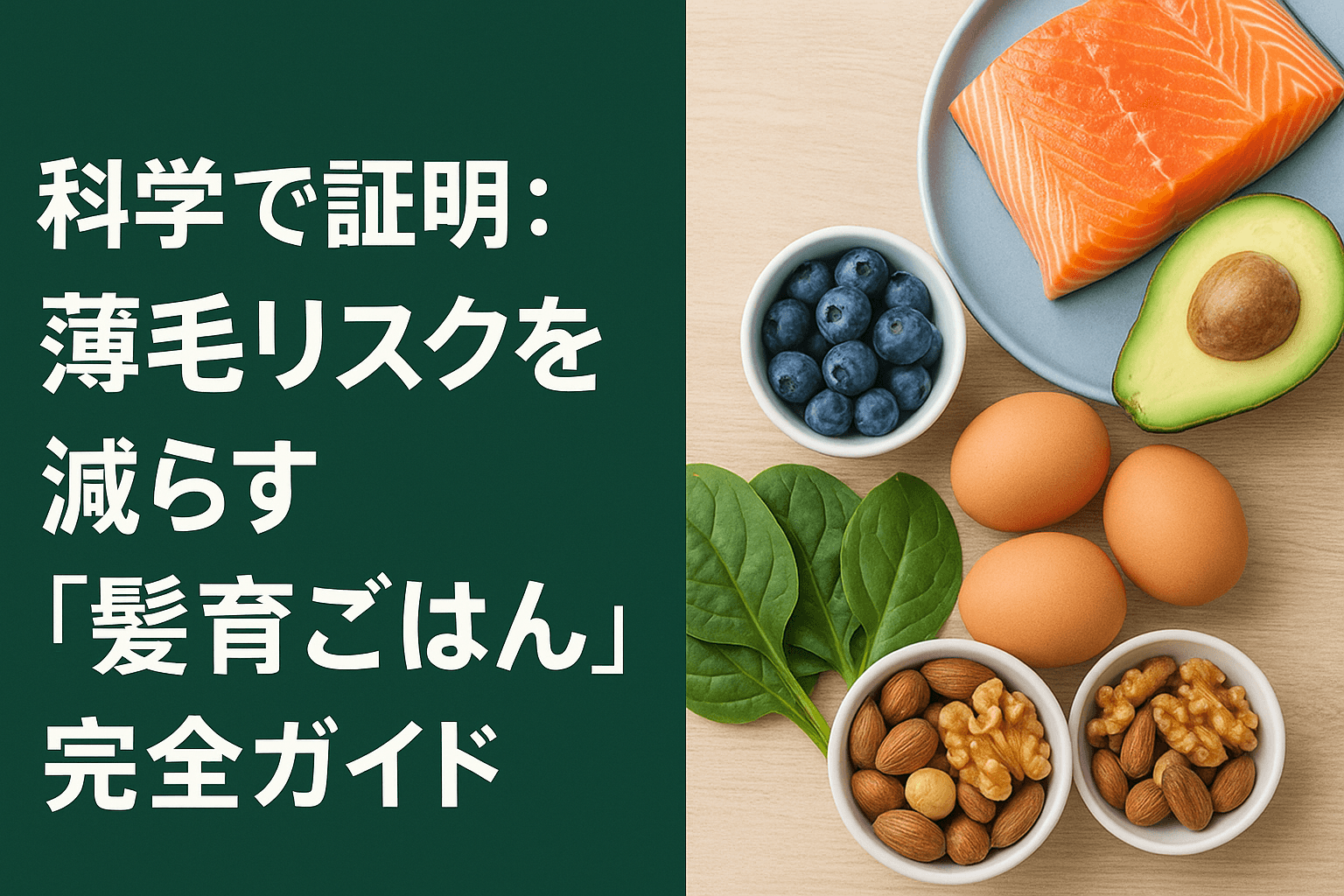 科学で証明:薄毛リスクを減らす「髪育ごはん」完全ガイドのメイン画像