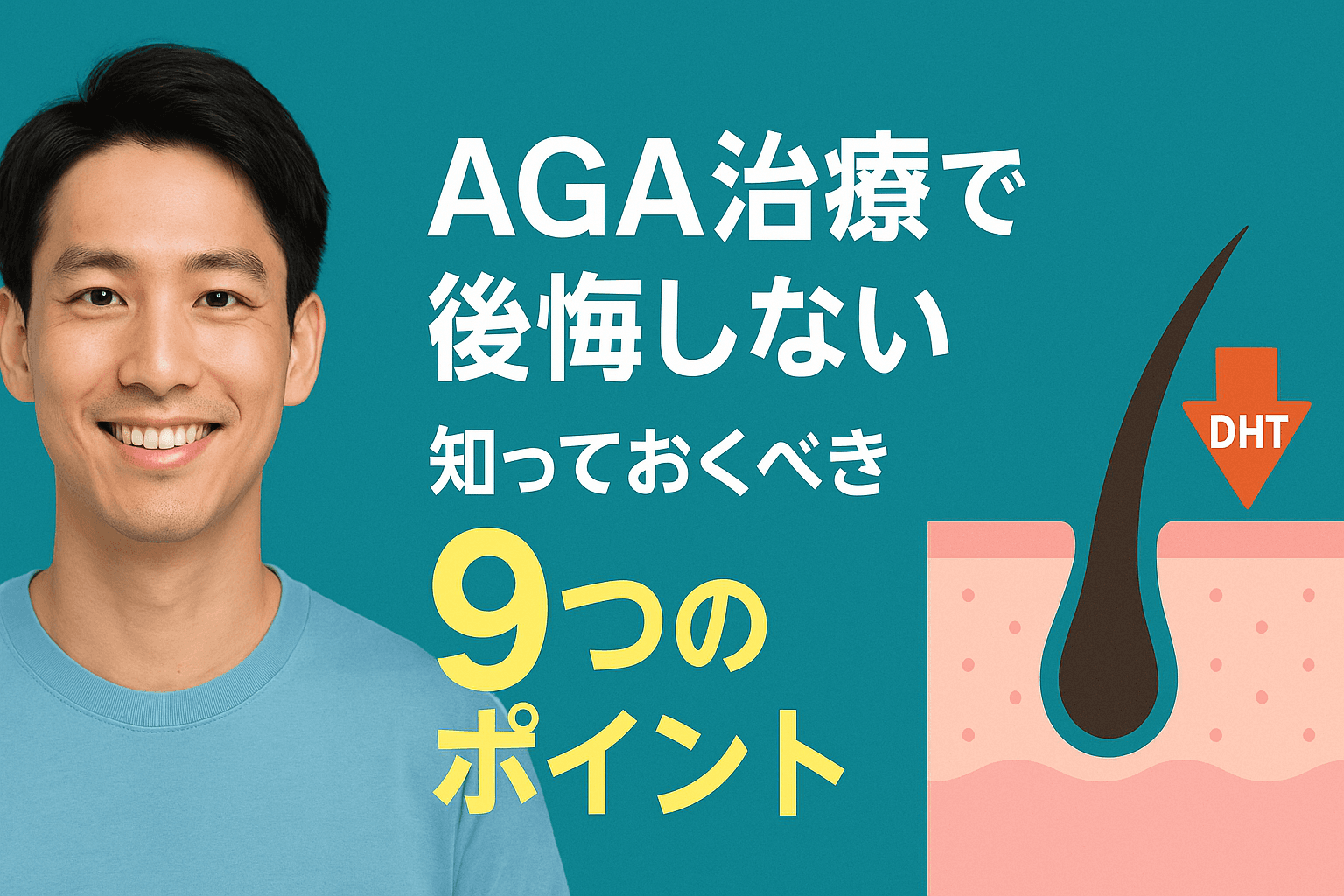 AGA治療で後悔しないために知っておくべき9つのポイントのメイン画像